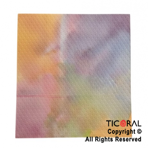 SERVILLETA PREMIUM MULTICOLOR PASTEL 24X24 x 20